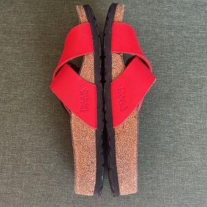 Birkenstock Red Cork Footbed Sandals